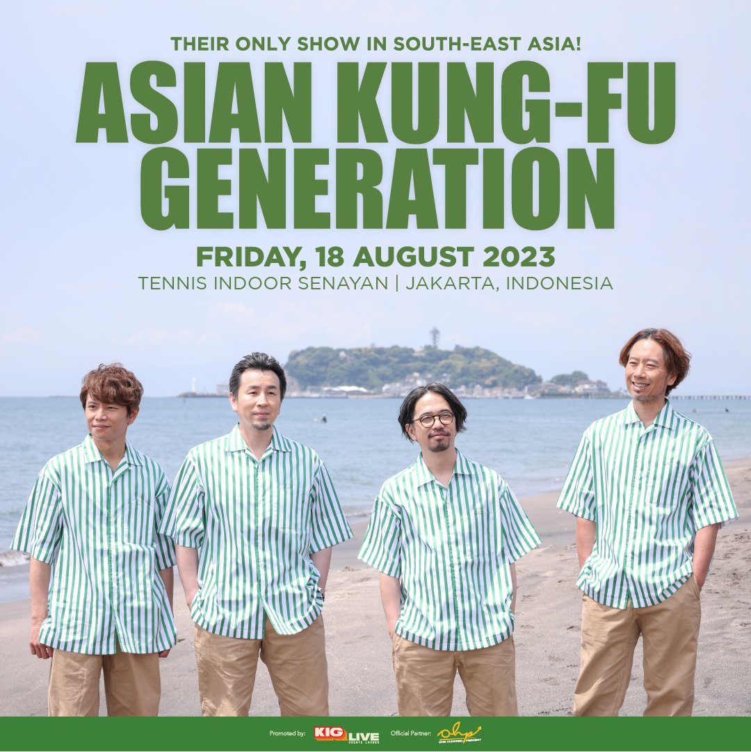 Asian Kung-Fu Generation in Indonesia – venue and date revealed
