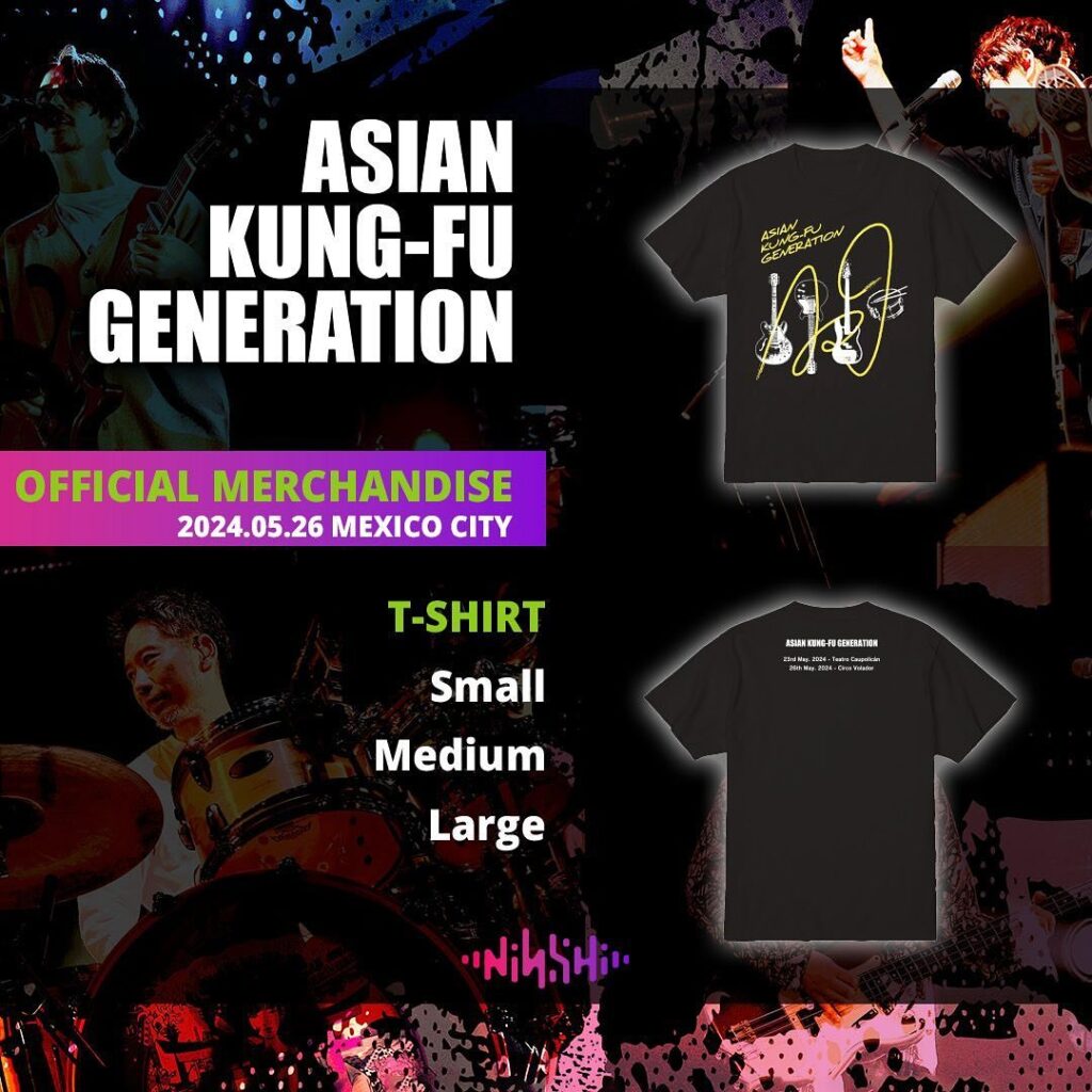 Asian Kung-Fu Generation Mexico concert merch